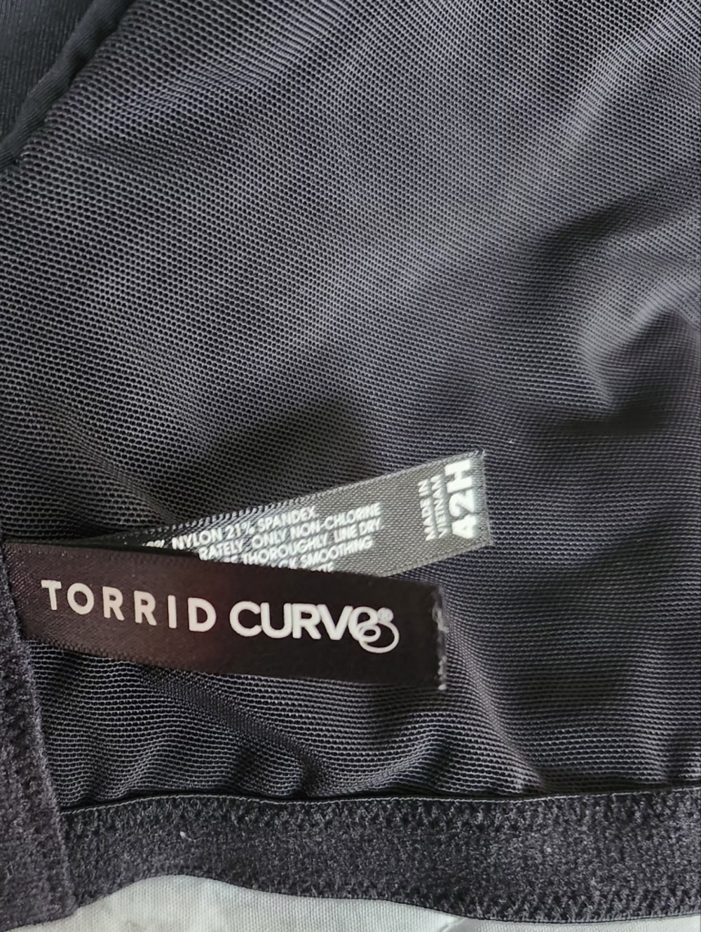 torrid Curve Black  Bra with Smooth Lining. - Picture 2 of 6